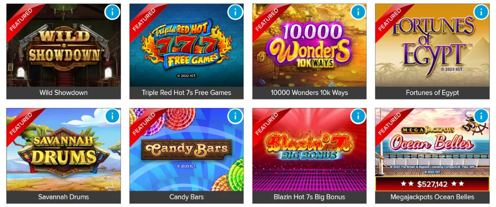 Available Games at Online Casino Grand Falls-Windsor NL